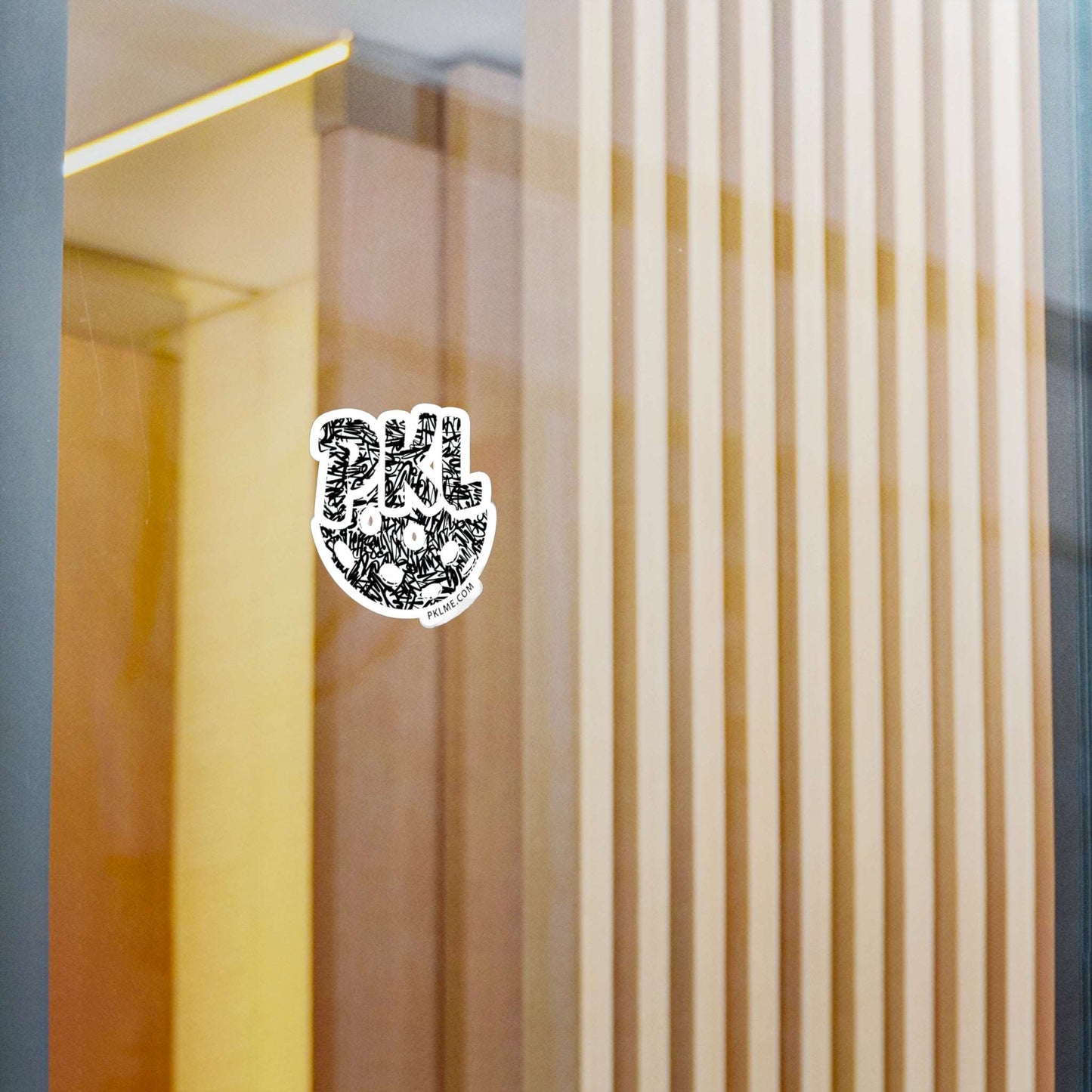 PKLme Indoor / Outdoor Sticker - White Waterproof Vinyl
