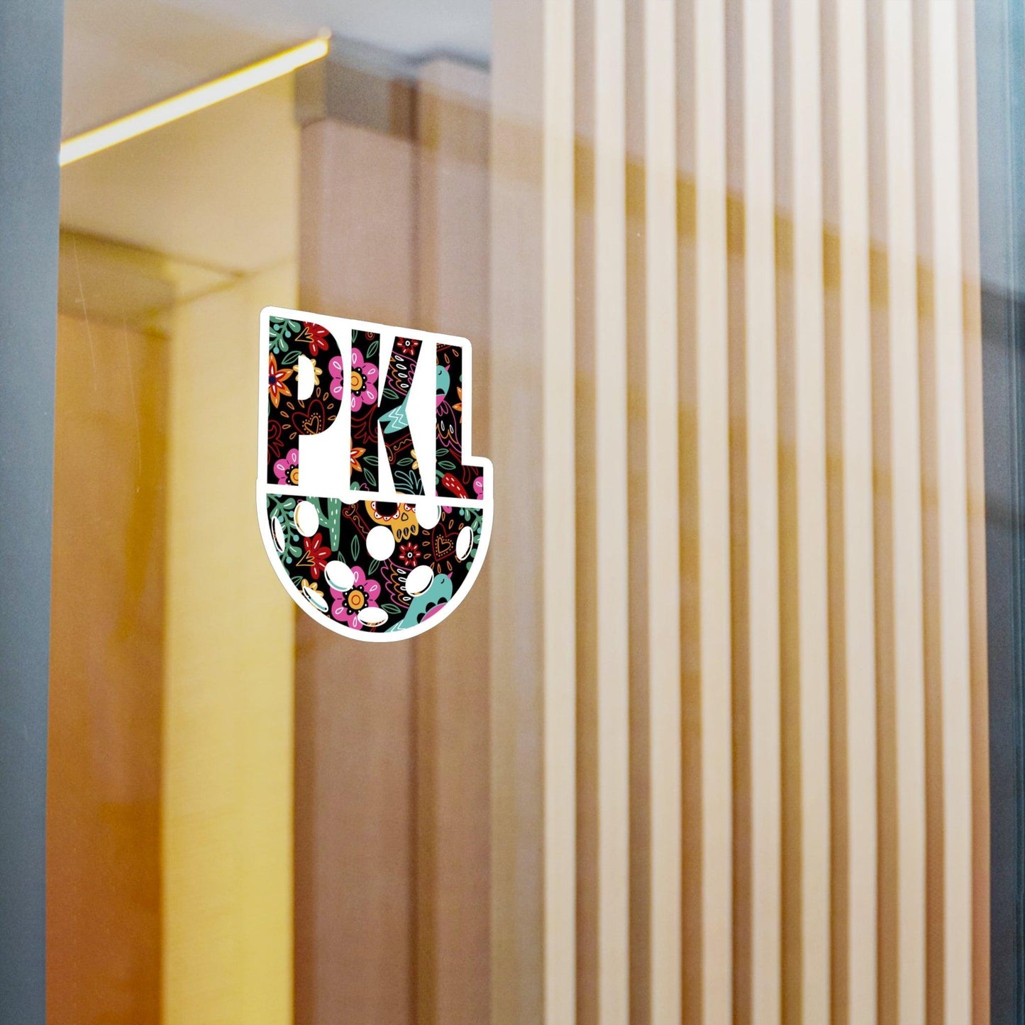 PKLme Indoor / Outdoor Sticker - White Waterproof Vinyl - Dia De Los Muertos