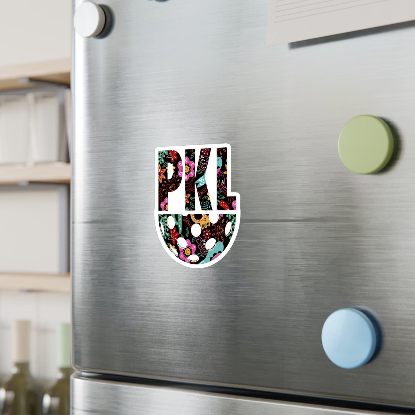 PKLme Indoor / Outdoor Sticker - White Waterproof Vinyl - Dia De Los Muertos