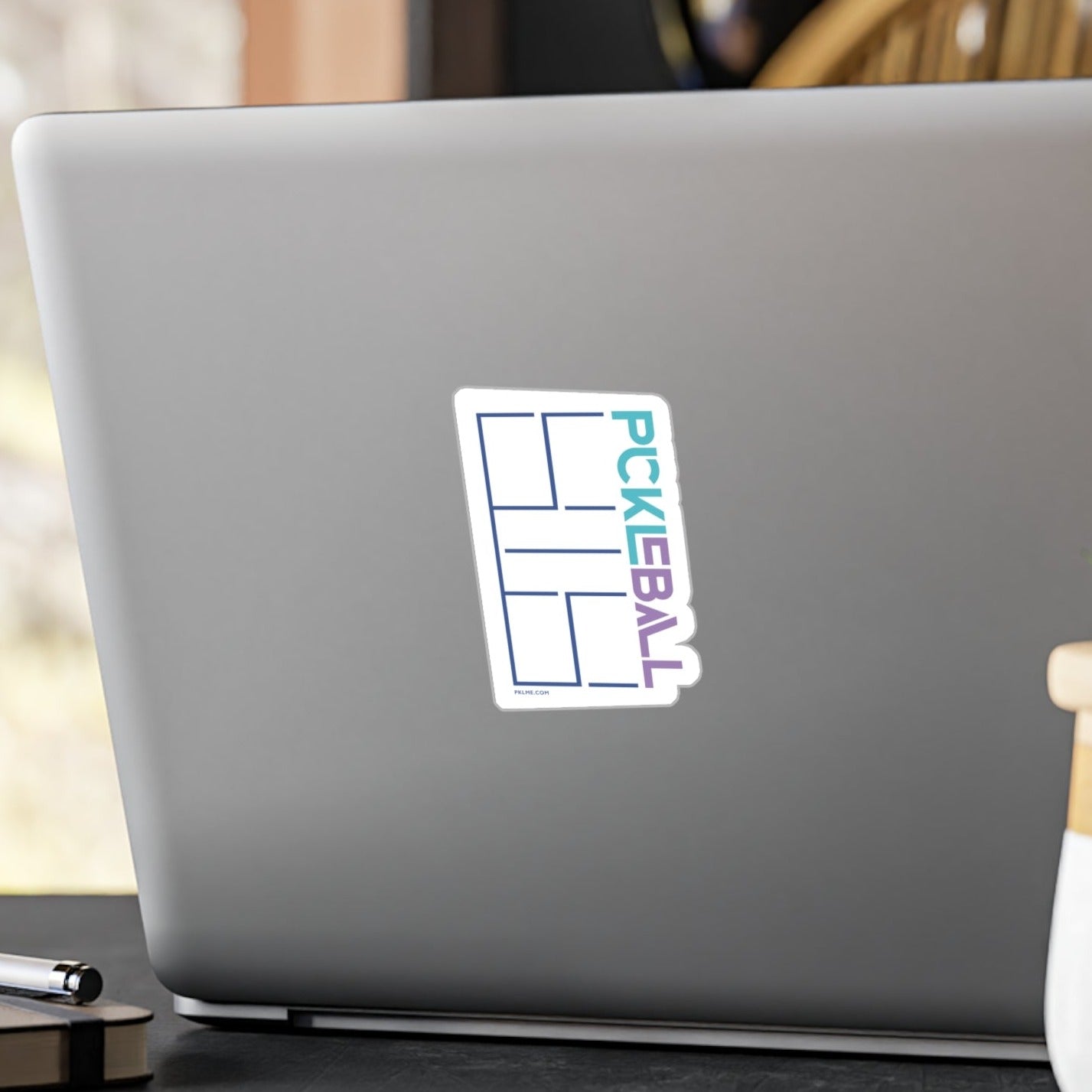 PKLme Indoor / Outdoor Sticker - White Waterproof Vinyl - Court Series