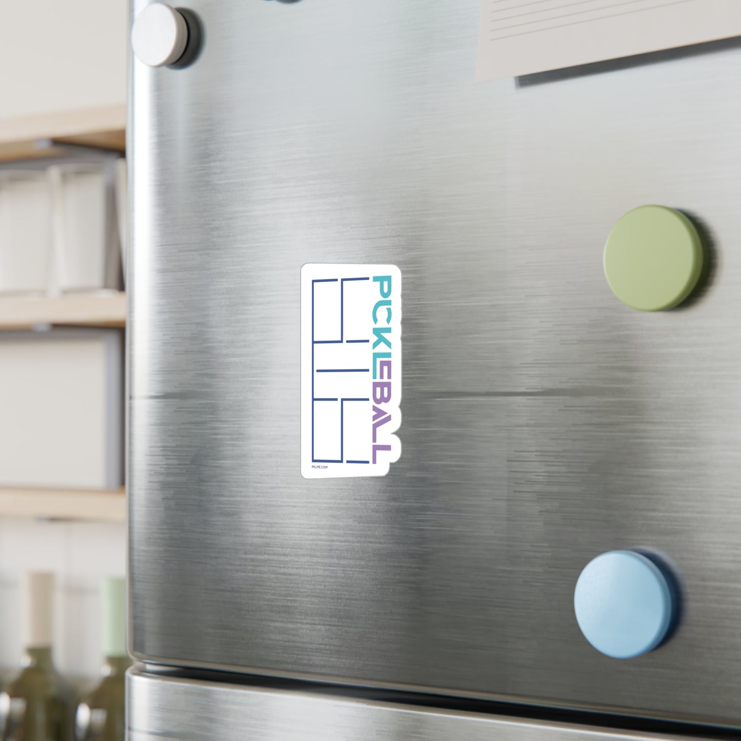 PKLme Indoor / Outdoor Sticker - White Waterproof Vinyl - Court Series