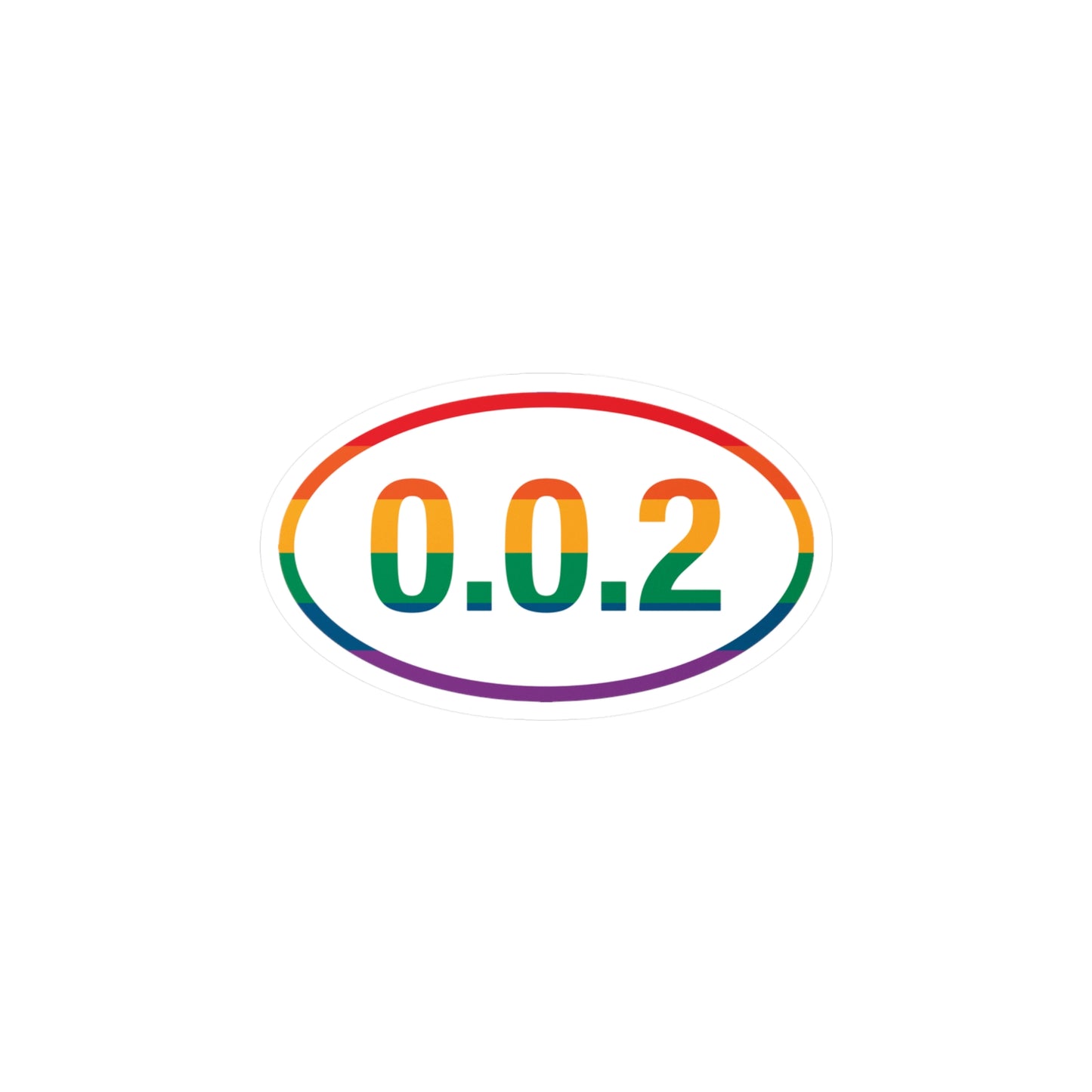 PKLme Indoor / Outdoor Sticker - White Waterproof Vinyl - Pride- 0.0.2