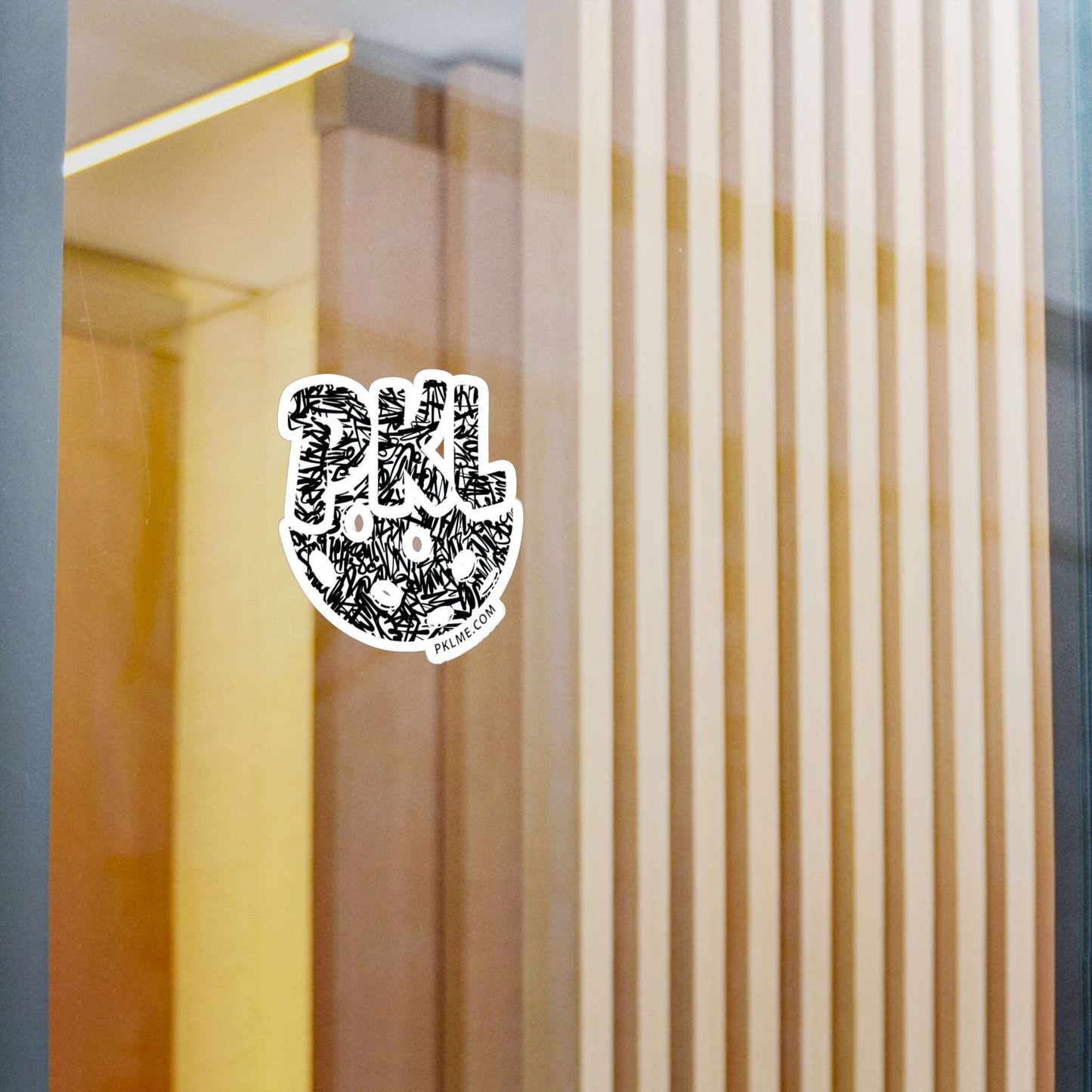 PKLme Indoor / Outdoor Sticker - White Waterproof Vinyl