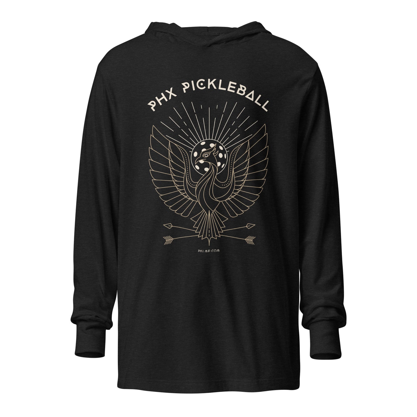 PKLme Unisex Lightweight Triblend Pickleball Warmup Hoodie - Phoenix
