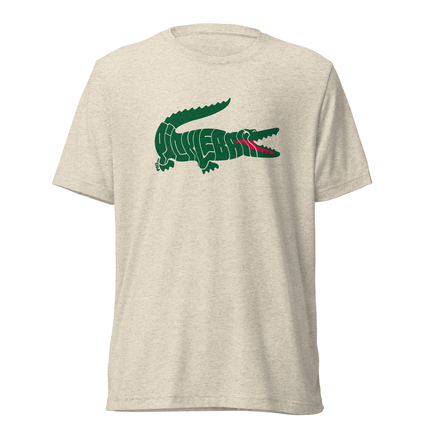 PKLme Unisex Triblend Pickleball Shirt - Retro Alligator