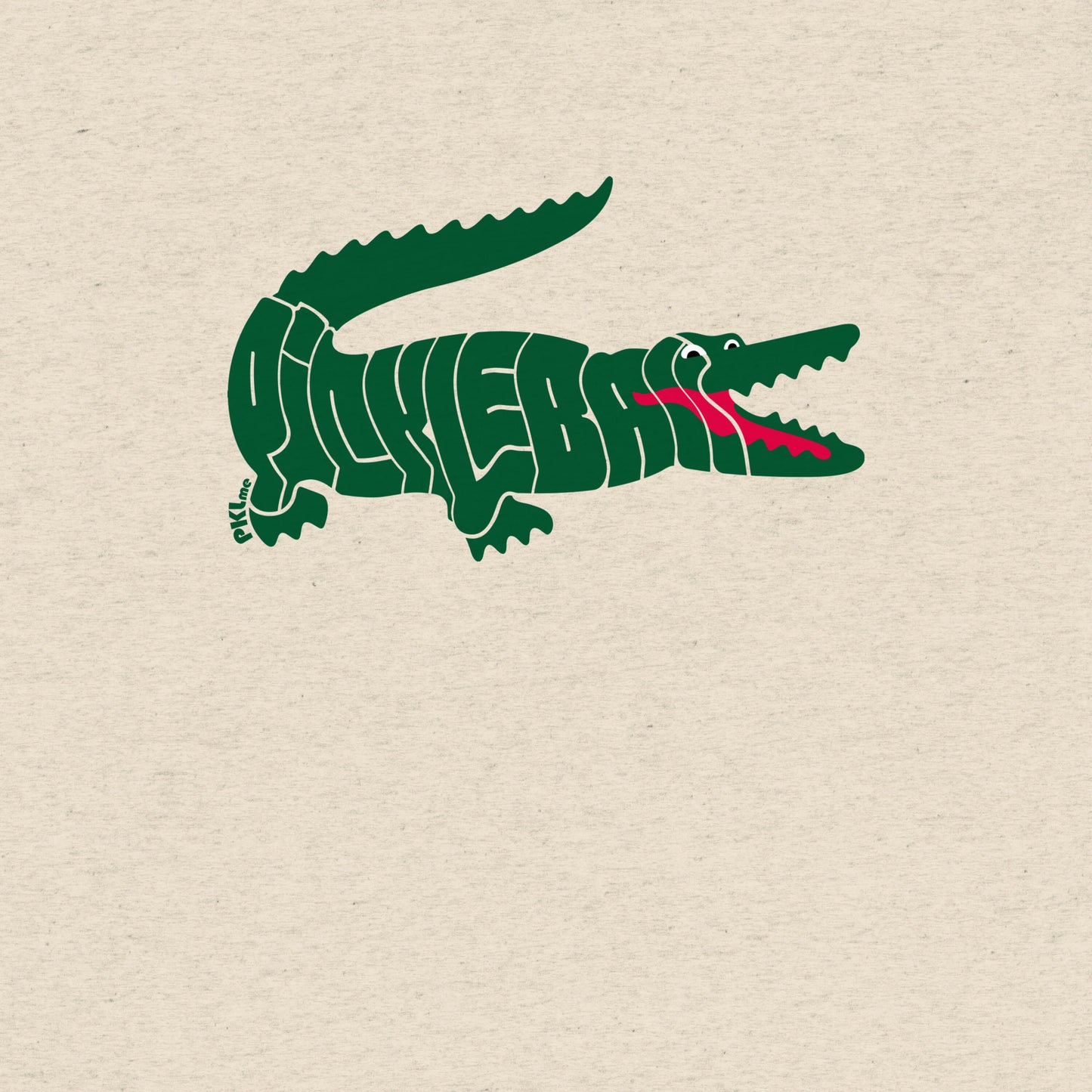 PKLme Unisex Triblend Pickleball Shirt - Retro Alligator