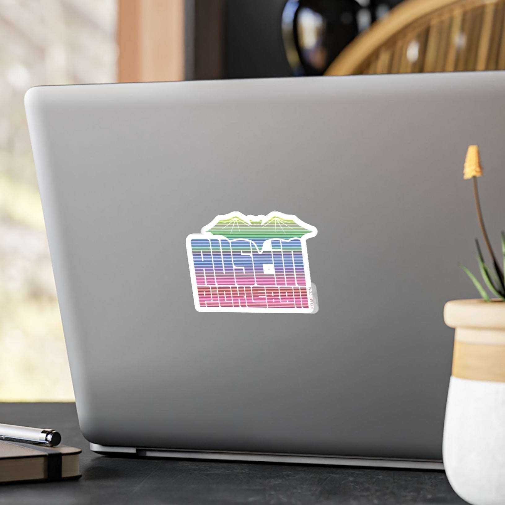 PKLme Indoor / Outdoor Sticker - White Waterproof Vinyl - Austin