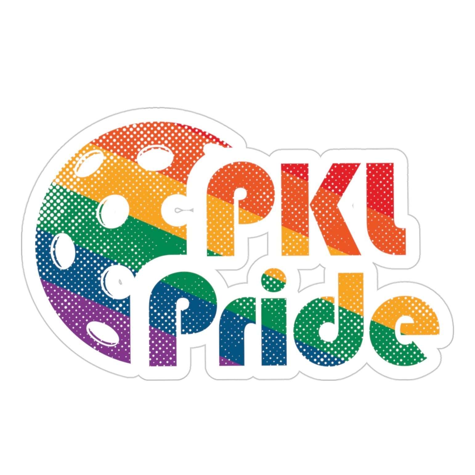 PKLme Transparent Outdoor Stickers - Pride