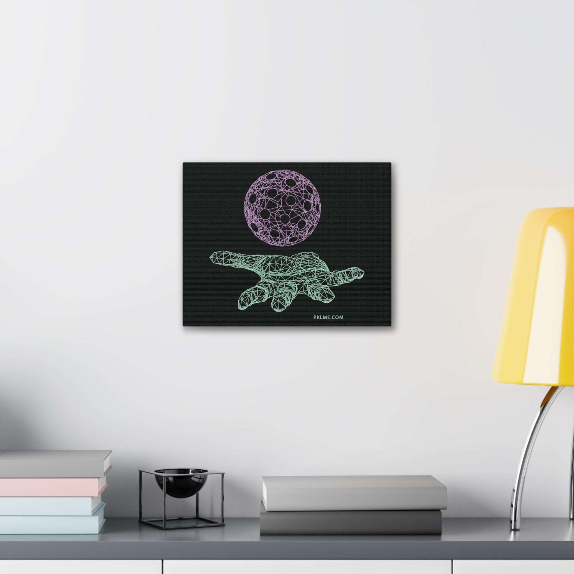 PKLme Pickleball Gallery Wrap Canvas Art Print - Geometric