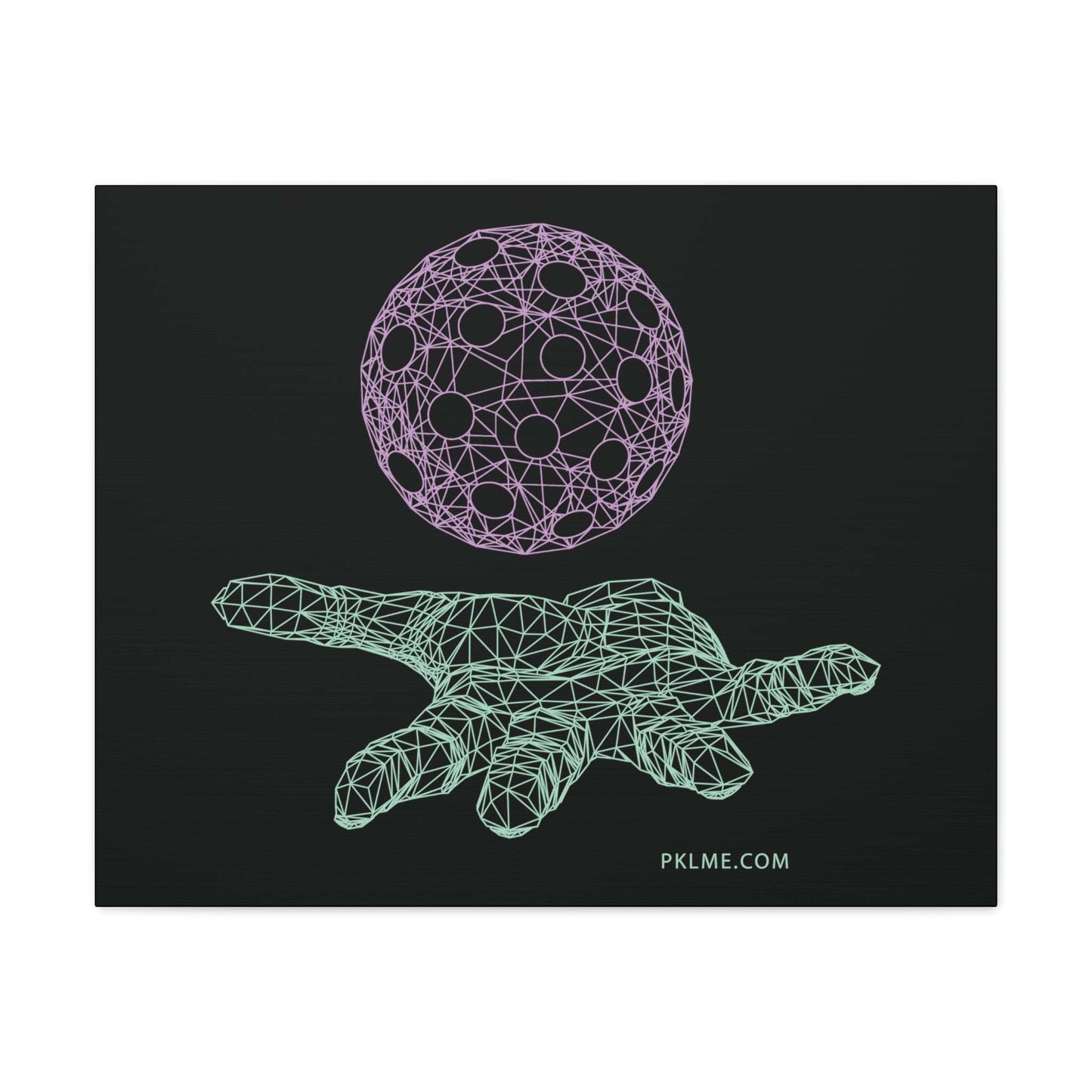 PKLme Pickleball Gallery Wrap Canvas Art Print - Geometric