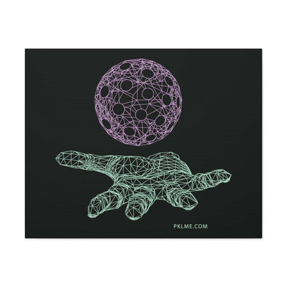 PKLme Pickleball Gallery Wrap Canvas Art Print - Geometric