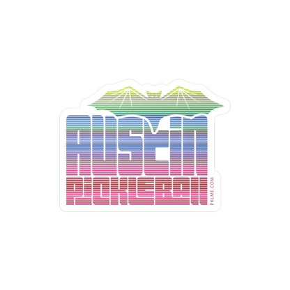 PKLme Indoor / Outdoor Sticker - White Waterproof Vinyl - Austin