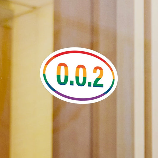 PKLme Indoor / Outdoor Sticker - White Waterproof Vinyl - Pride- 0.0.2