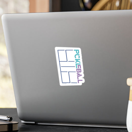 PKLme Indoor / Outdoor Sticker - White Waterproof Vinyl - Court Series