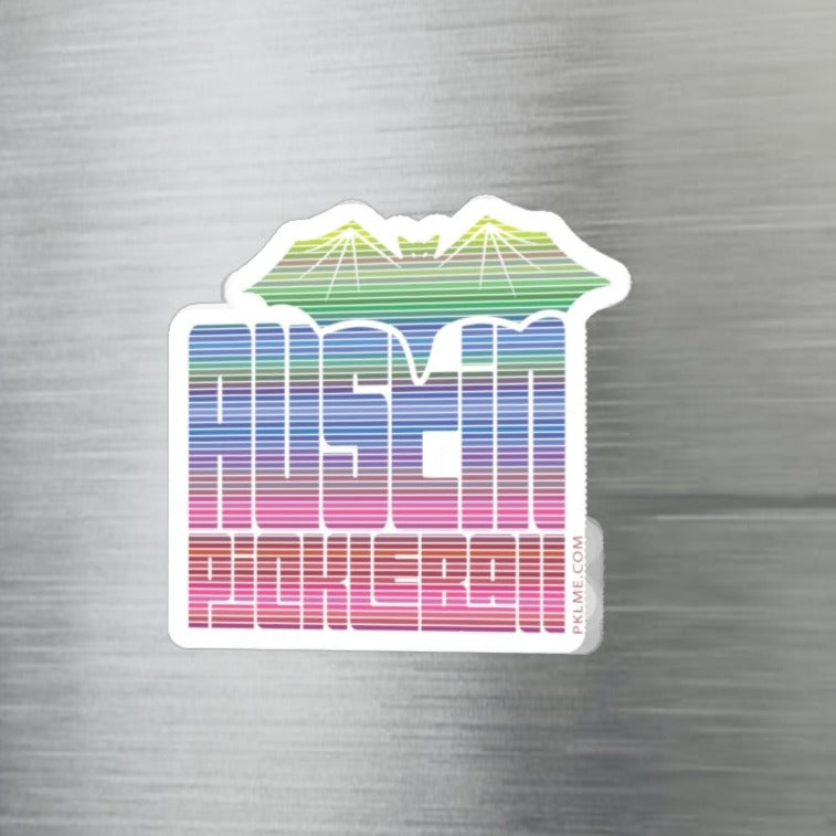 PKLme Indoor / Outdoor Sticker - White Waterproof Vinyl - Austin