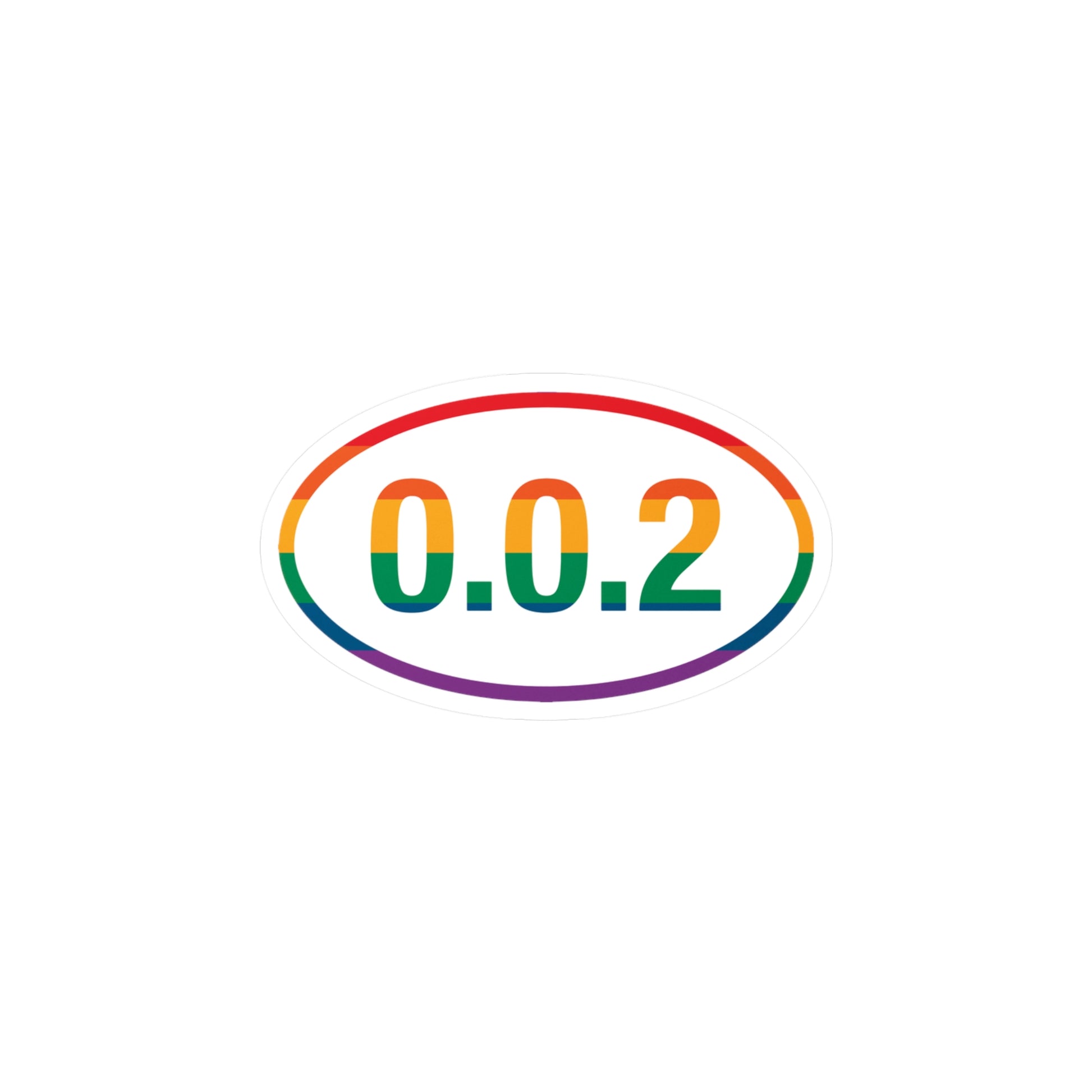 PKLme Indoor / Outdoor Sticker - White Waterproof Vinyl - Pride- 0.0.2