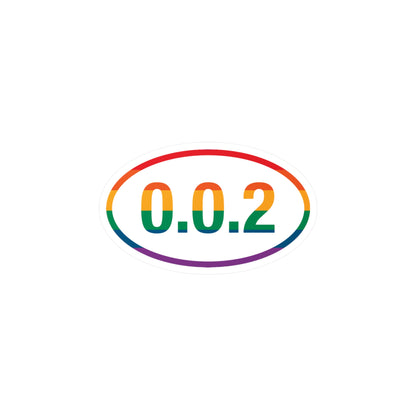 PKLme Indoor / Outdoor Sticker - White Waterproof Vinyl - Pride- 0.0.2