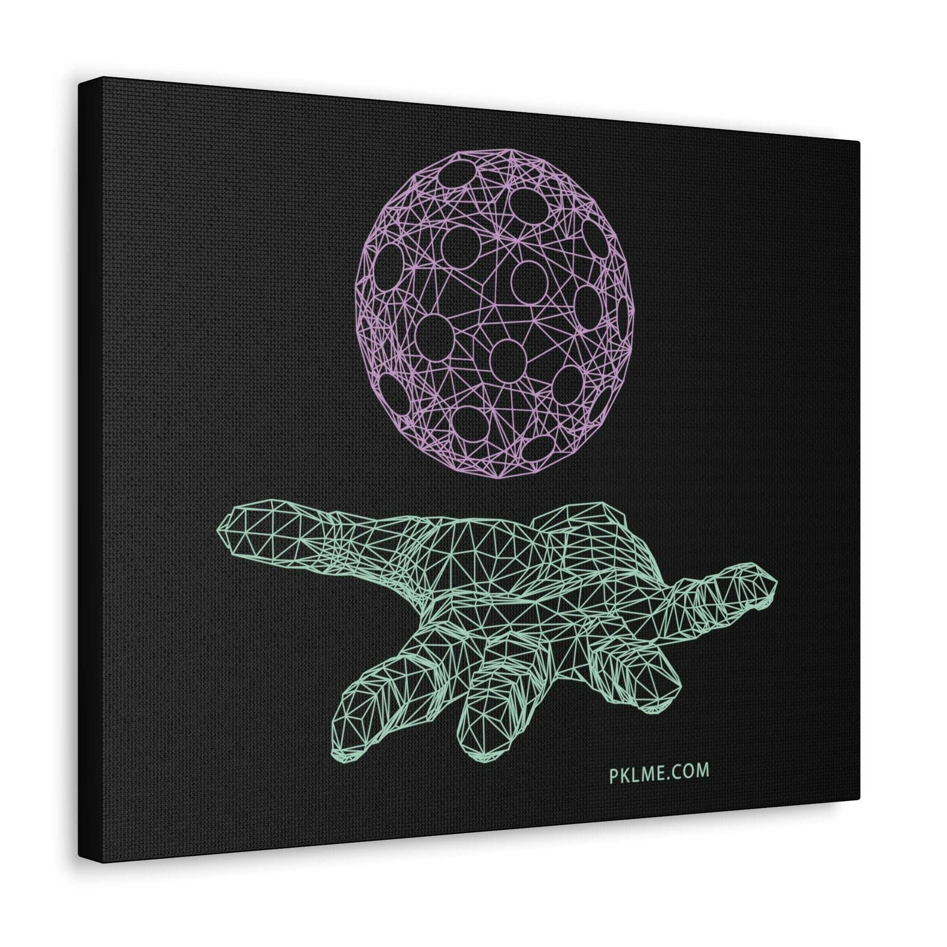 PKLme Pickleball Gallery Wrap Canvas Art Print - Geometric