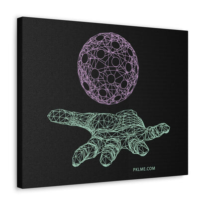 PKLme Pickleball Gallery Wrap Canvas Art Print - Geometric