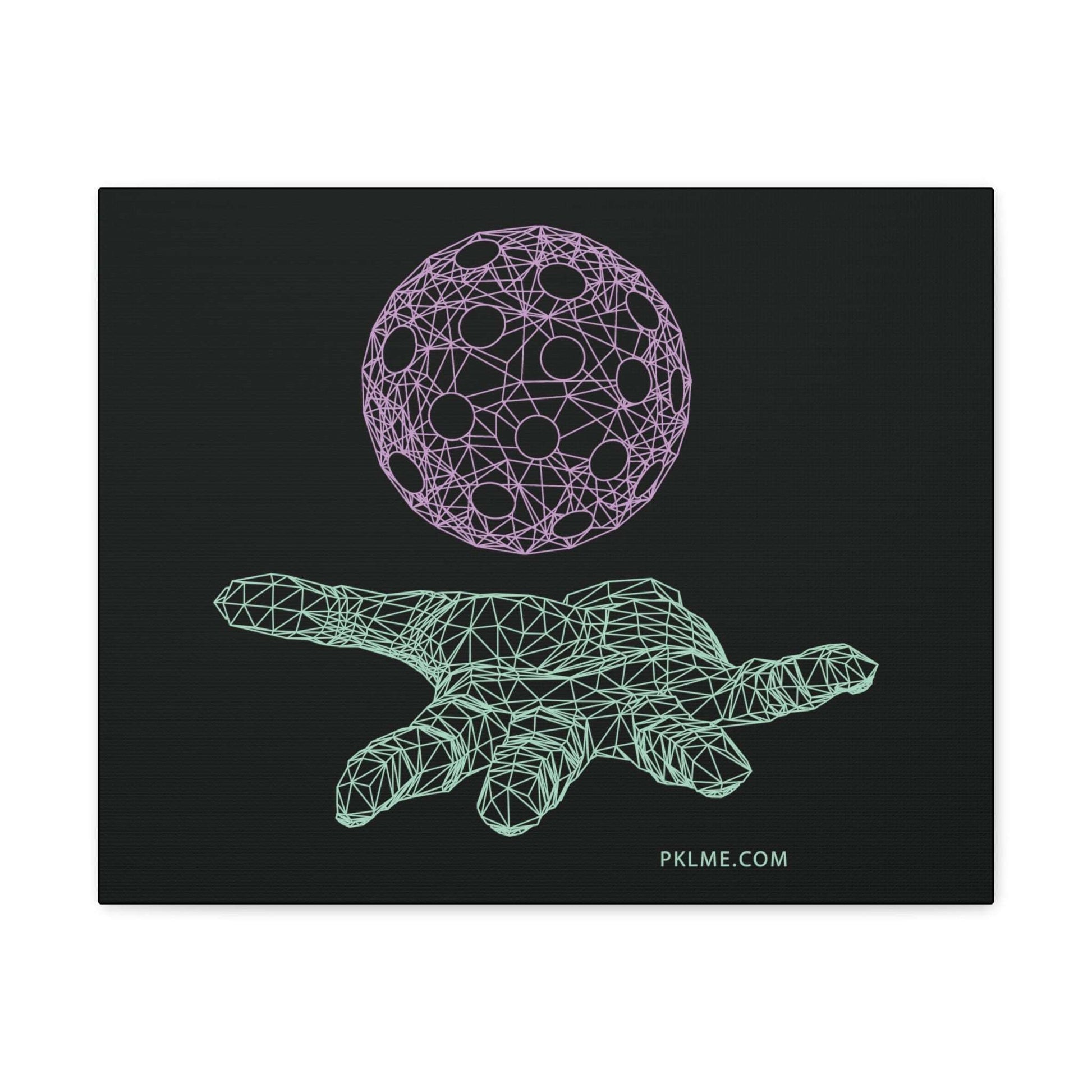 PKLme Pickleball Gallery Wrap Canvas Art Print - Geometric