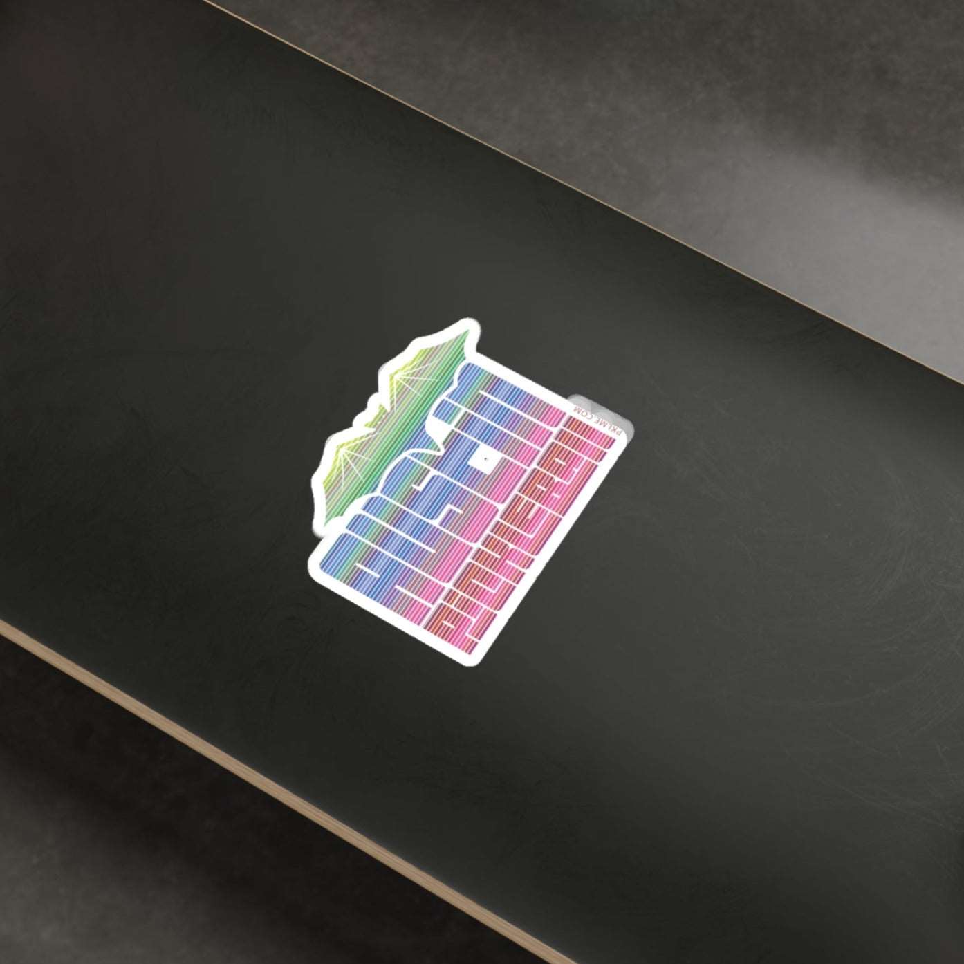 PKLme Indoor / Outdoor Sticker - White Waterproof Vinyl - Austin