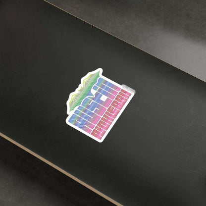 PKLme Indoor / Outdoor Sticker - White Waterproof Vinyl - Austin
