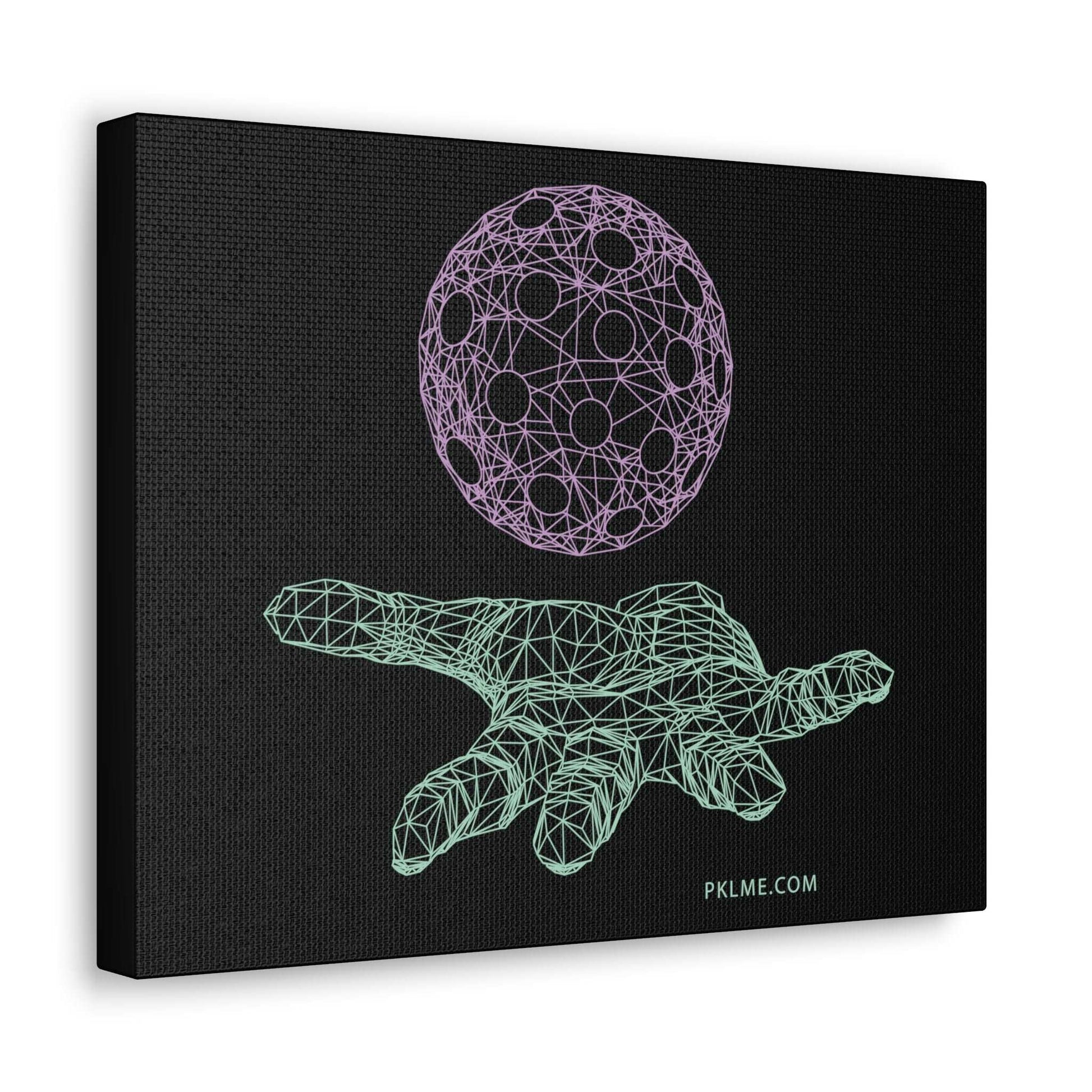 PKLme Pickleball Gallery Wrap Canvas Art Print - Geometric