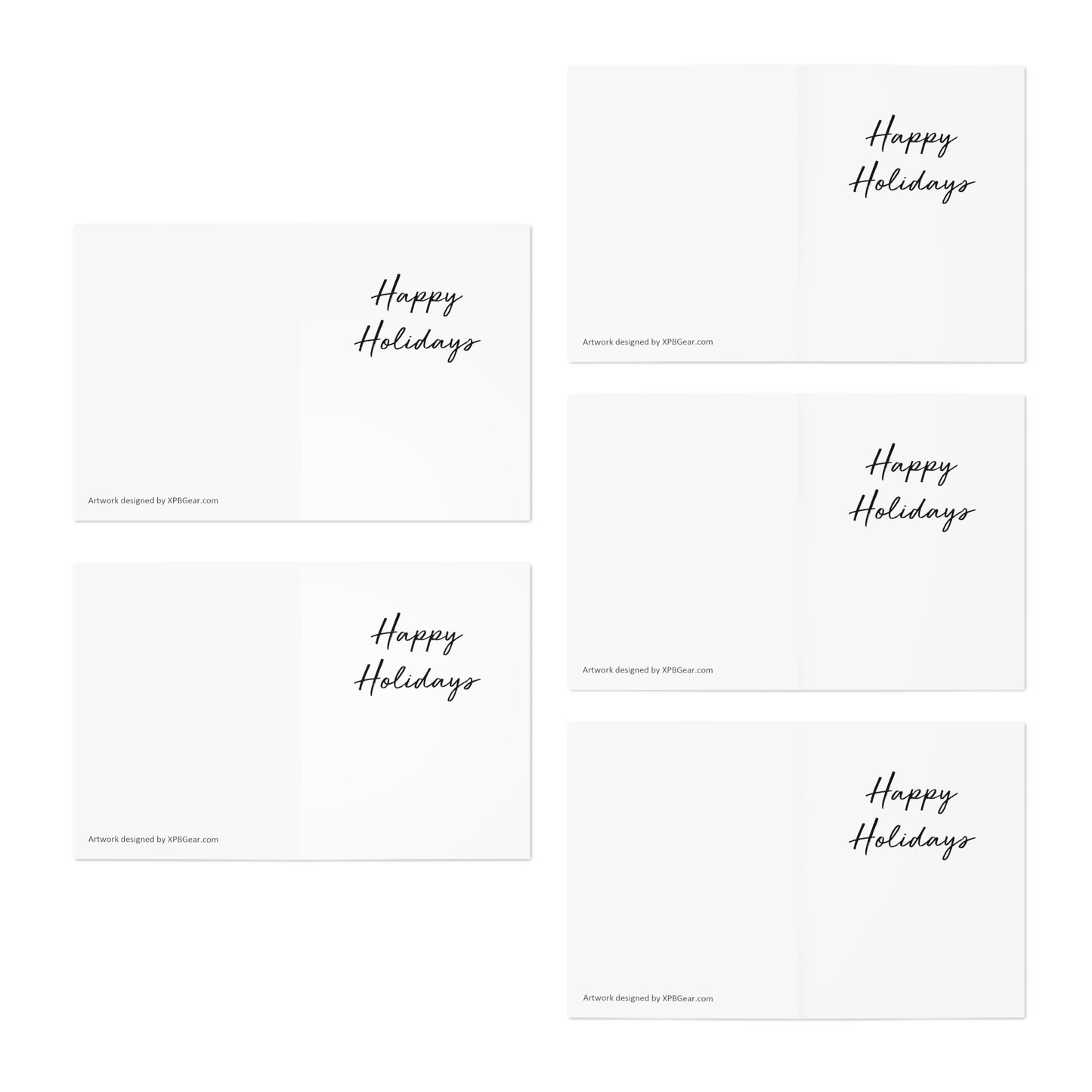 PKLme Pickleball Holiday Cards - 5 different designs with envelopes