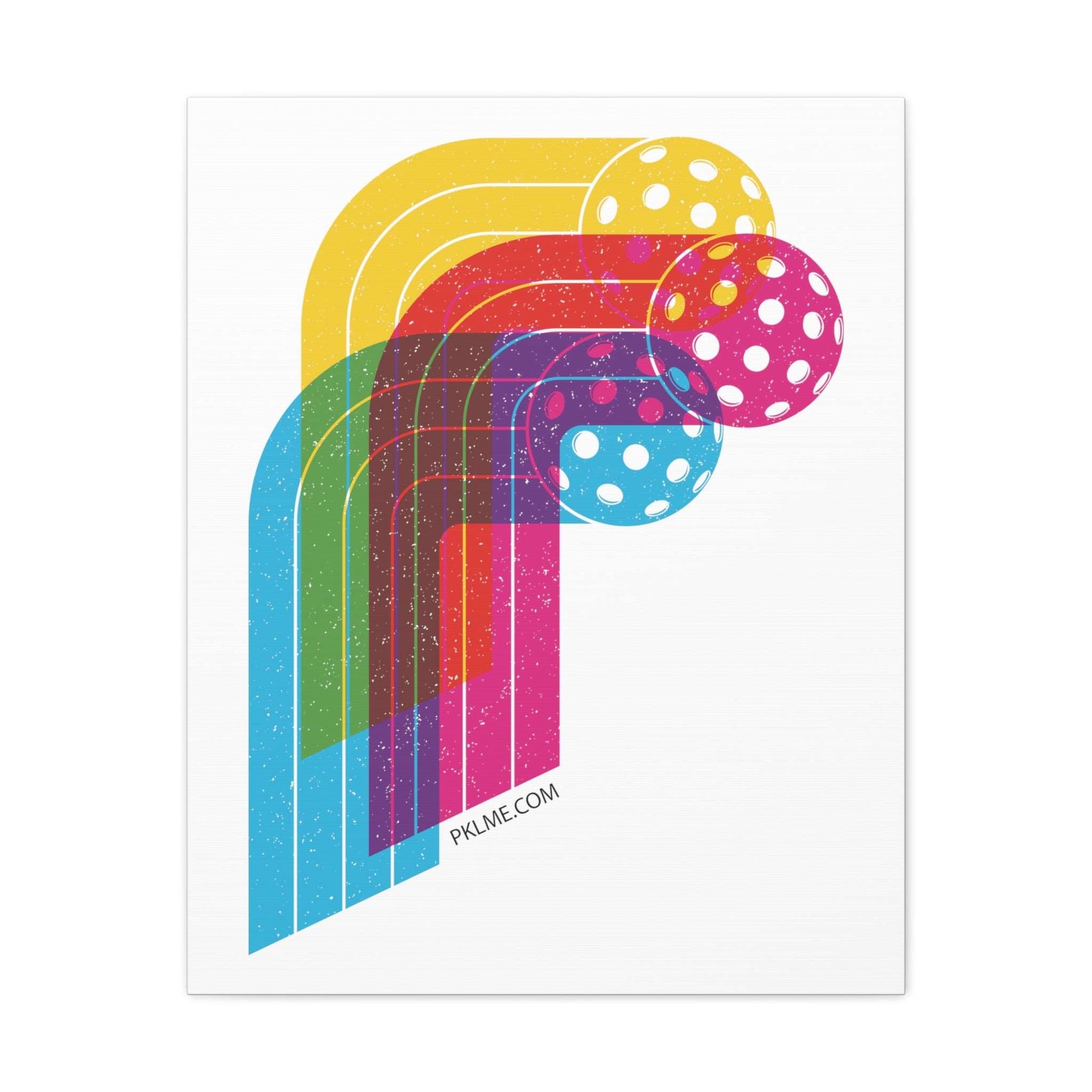 PKLme Pickleball Gallery Wrap Canvas Art Print - Riso