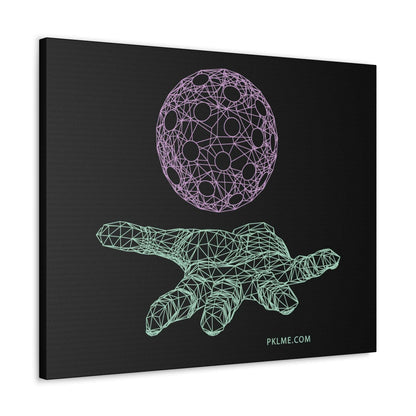 PKLme Pickleball Gallery Wrap Canvas Art Print - Geometric