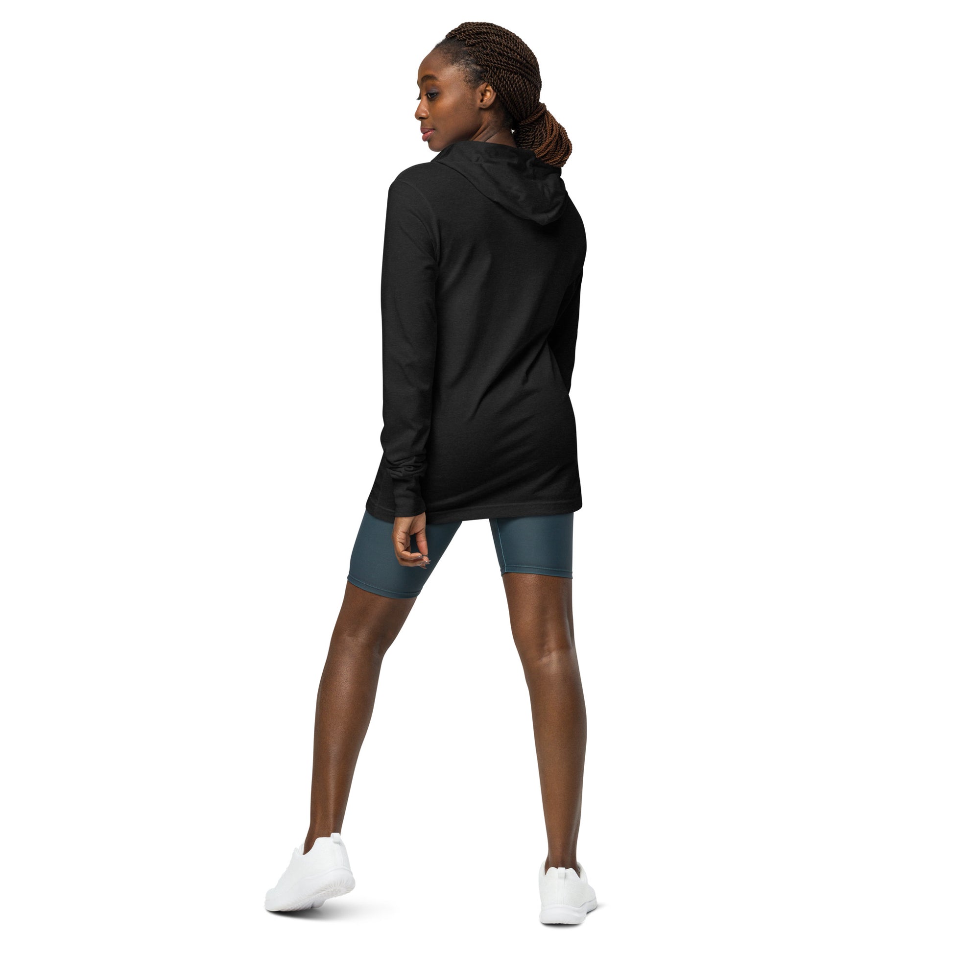 PKLme Unisex Lightweight Triblend Pickleball Warmup Hoodie - PKL - Black on Black Design
