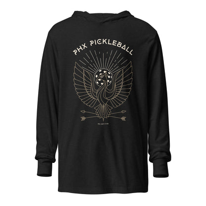 PKLme Unisex Lightweight Triblend Pickleball Warmup Hoodie - Phoenix