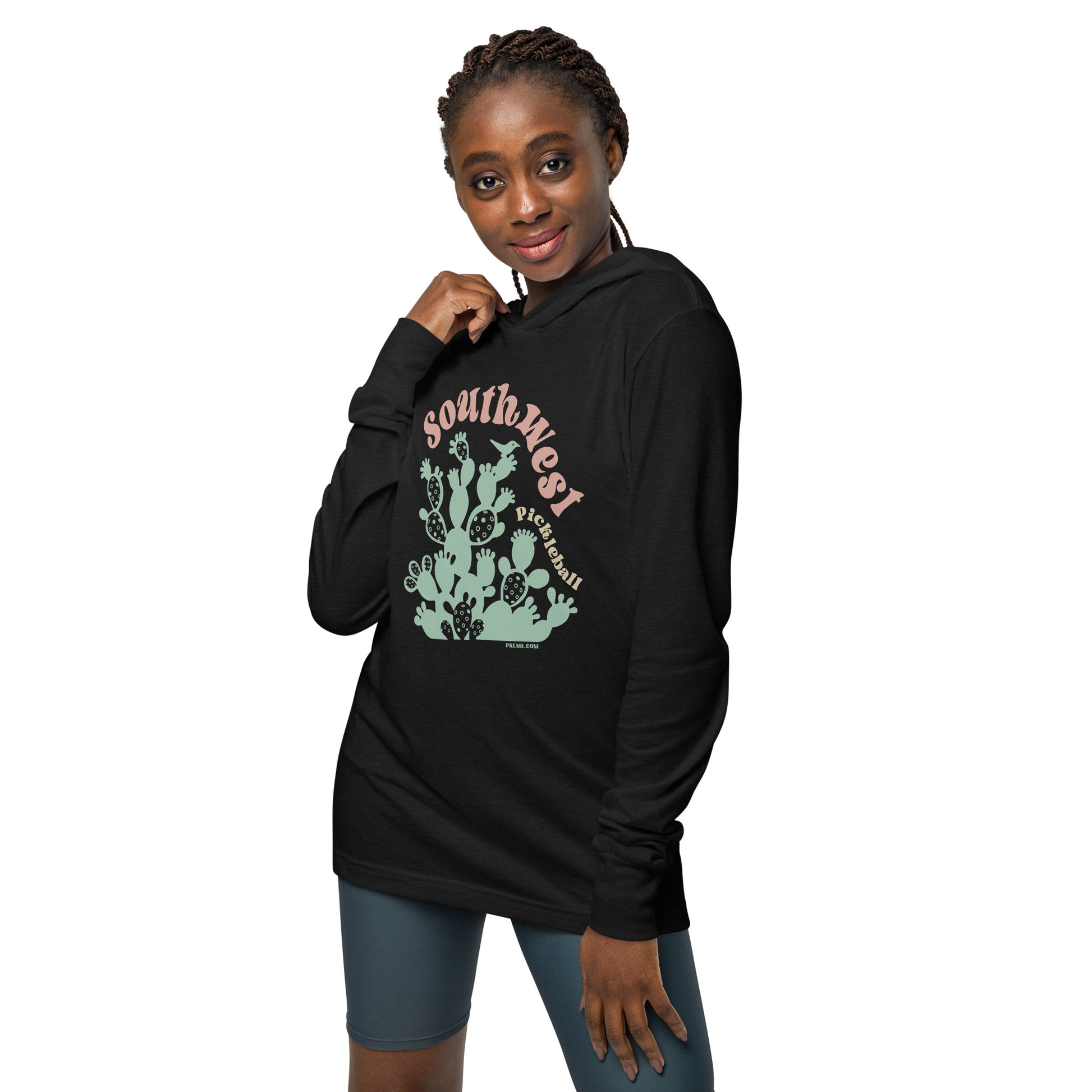 PKLme Unisex Lightweight Triblend Pickleball Warmup Hoodie - Southwest