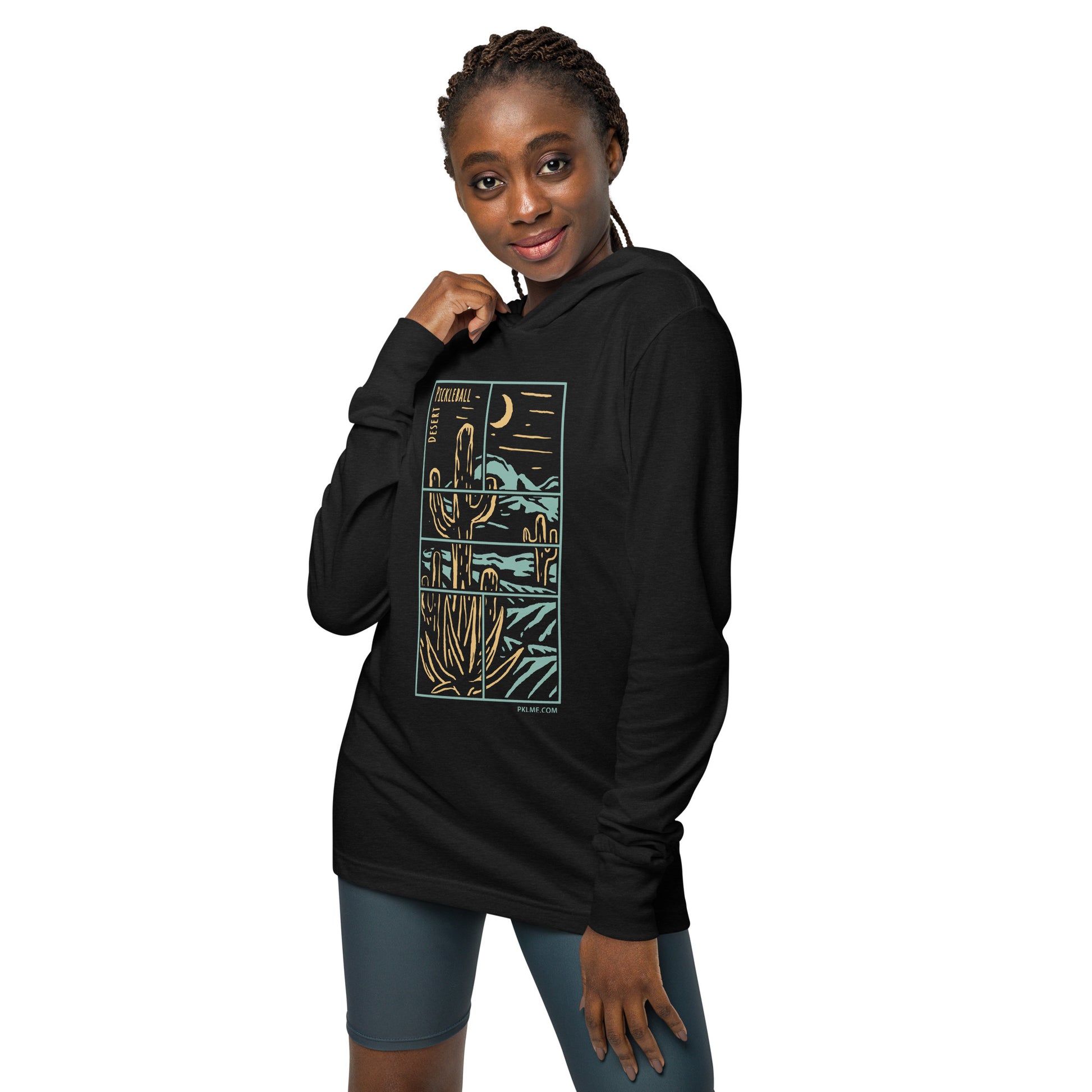 PKLme Unisex Lightweight Triblend Pickleball Warmup Hoodie - Southwest
