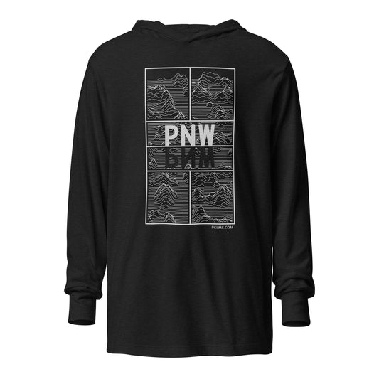 PKLme Unisex Lightweight Triblend Pickleball Warmup Hoodie - Court Series - PNW