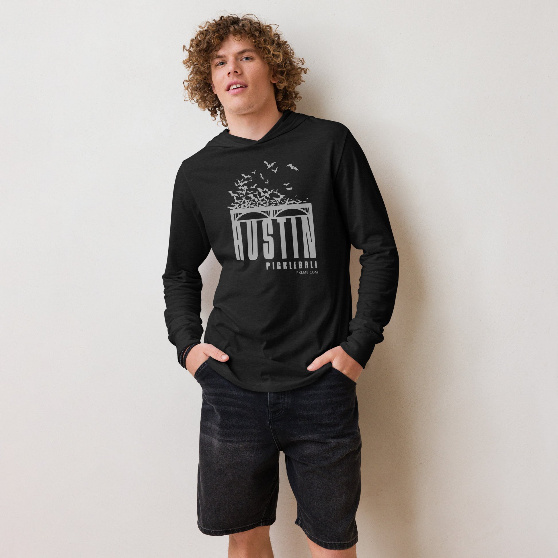 PKLme Unisex Lightweight Triblend Pickleball Warmup Hoodie - Austin