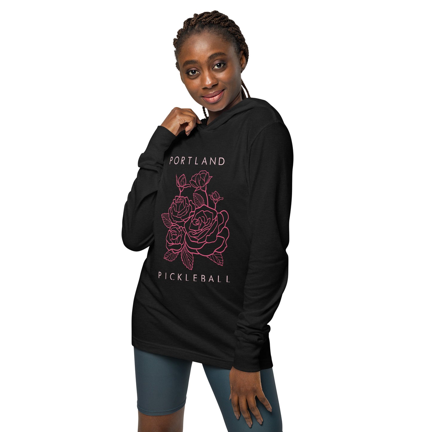 PKLme Unisex Lightweight Triblend Pickleball Warmup Hoodie - Portland