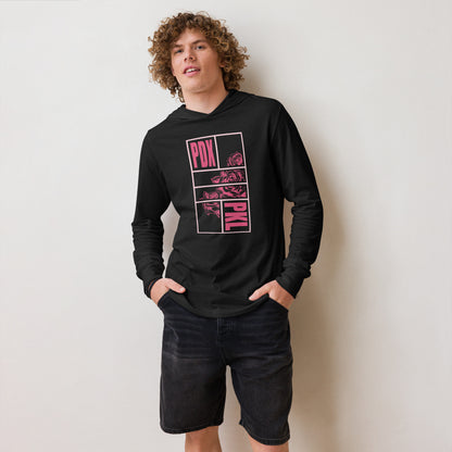 PKLme Unisex Lightweight Triblend Pickleball Warmup Hoodie - Portland