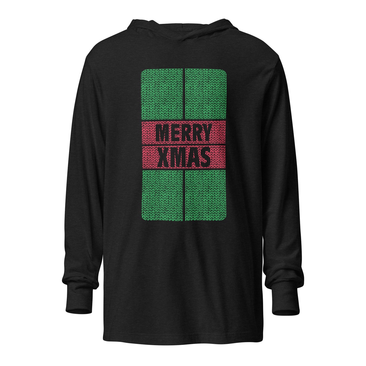 PKLme Unisex Lightweight Triblend Pickleball Warmup Hoodie - Christmas