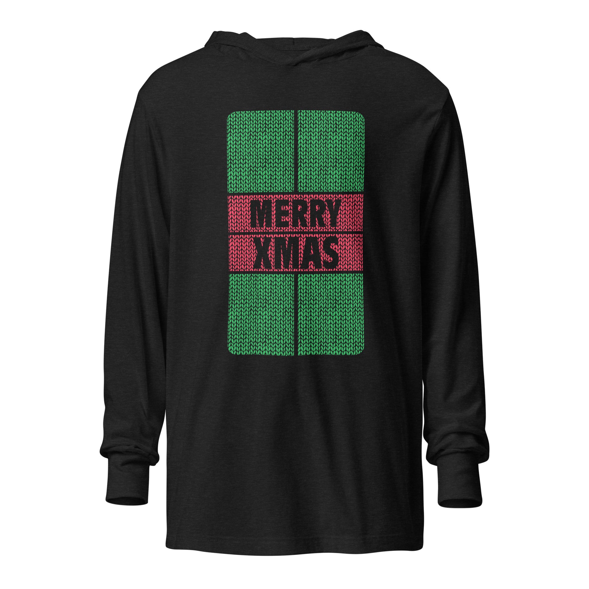 PKLme Unisex Lightweight Triblend Pickleball Warmup Hoodie - Christmas