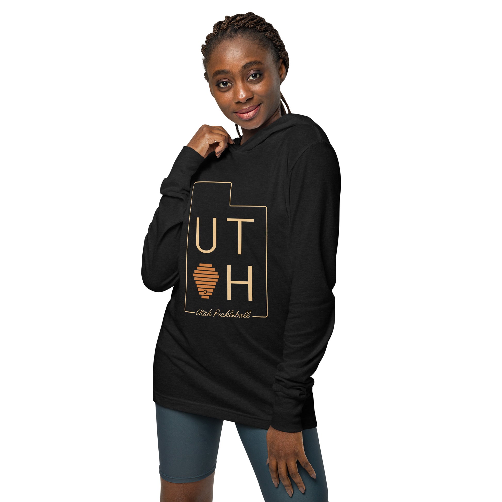 Hooded long-sleeve tee