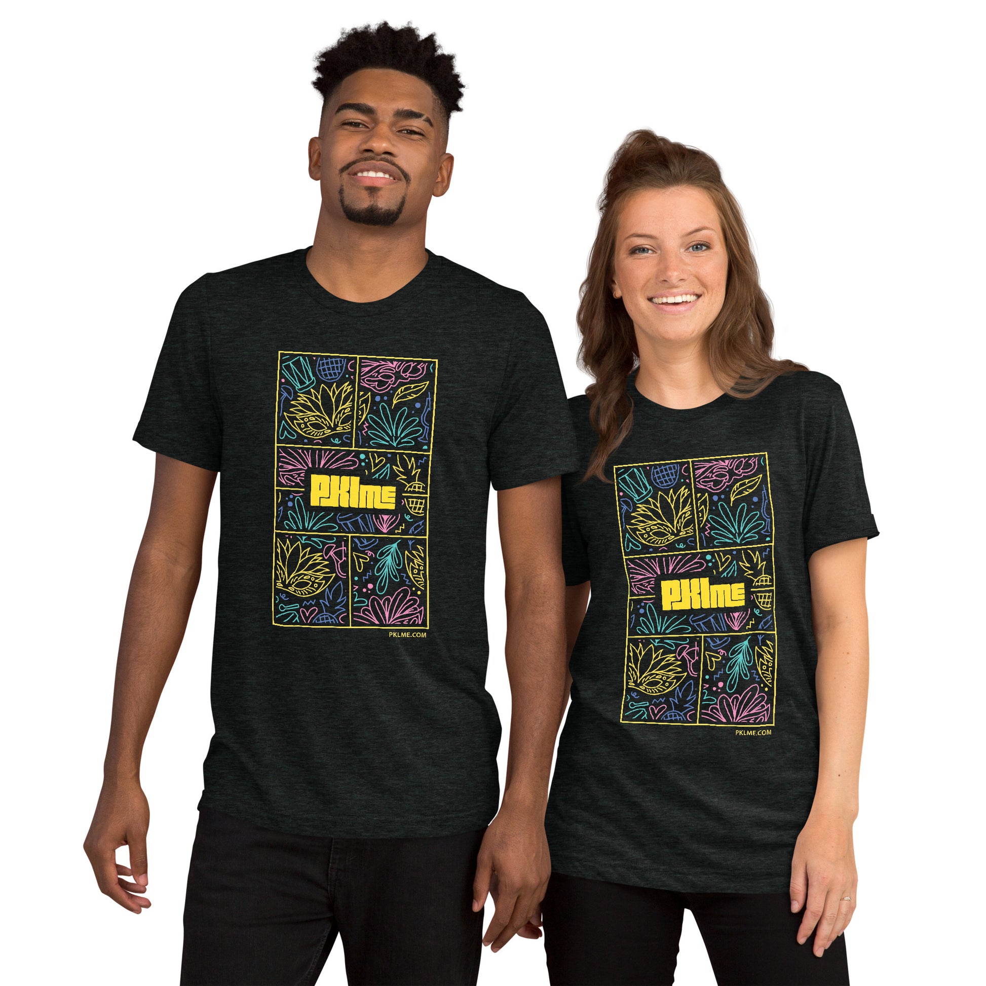 PKLme Unisex Triblend Pickleball Shirt - Court Series