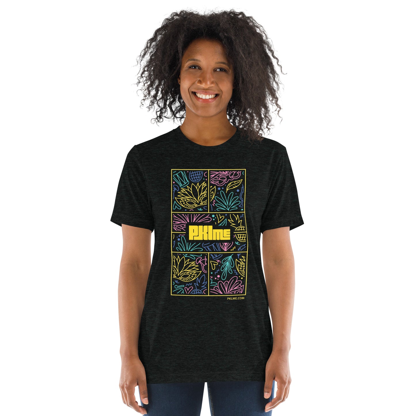 PKLme Unisex Triblend Pickleball Shirt - Court Series