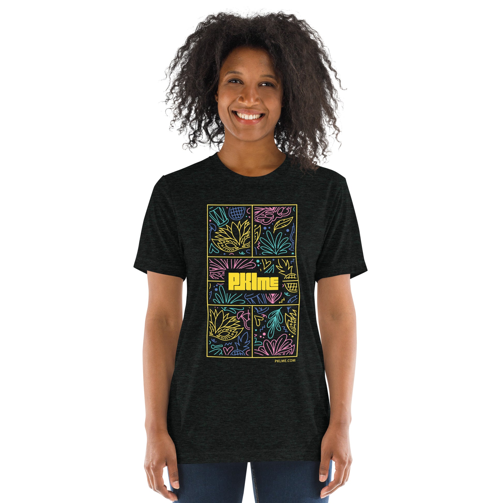 PKLme Unisex Triblend Pickleball Shirt - Court Series