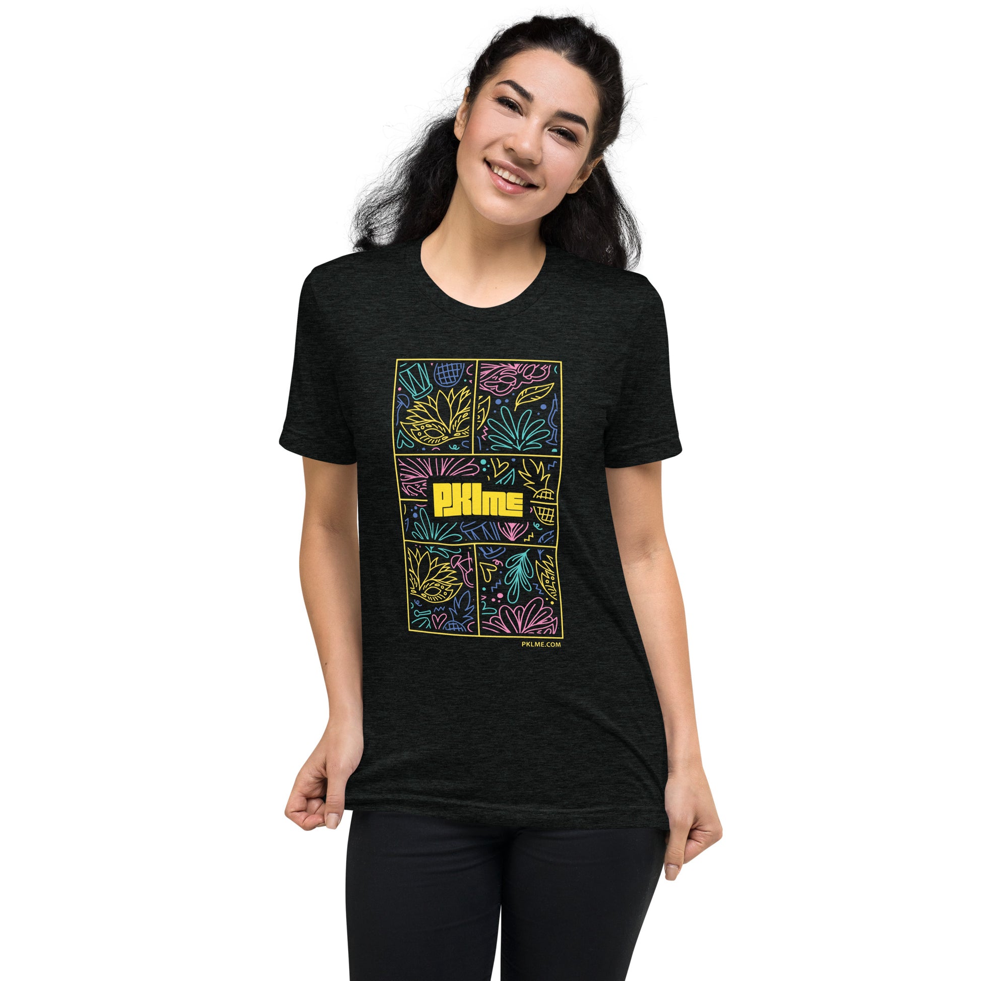 PKLme Unisex Triblend Pickleball Shirt - Court Series