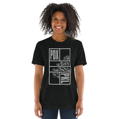 PKLme Unisex Triblend Pickleball Shirt - PNW - Portland