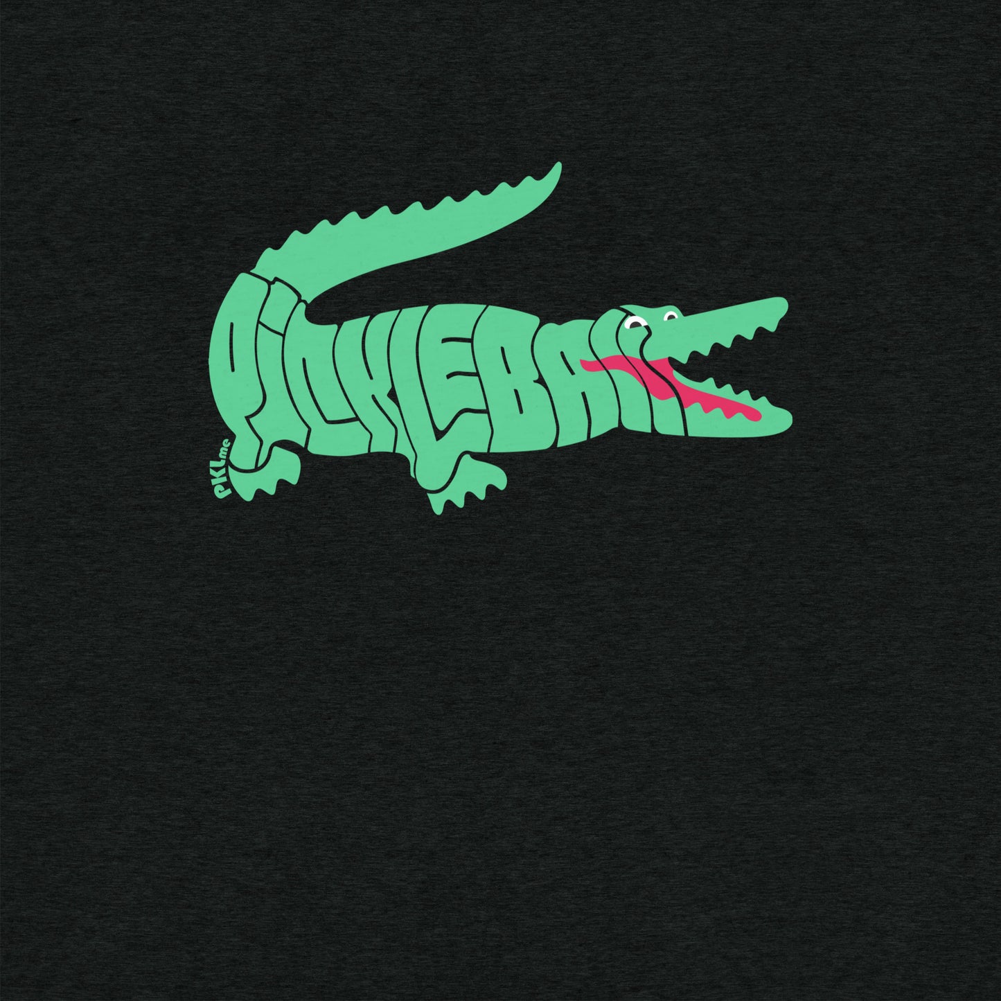 PKLme Unisex Triblend Pickleball Shirt - Retro Alligator
