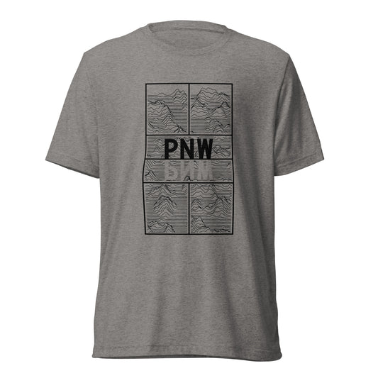 PKLme Unisex Triblend Pickleball Shirt - Court Series - PNW