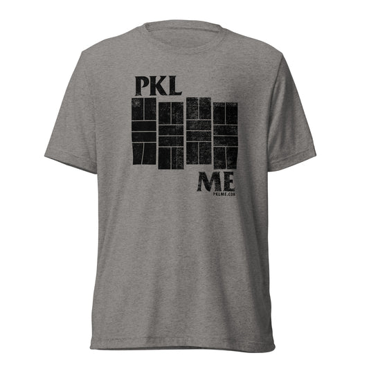 PKLme Unisex Triblend Pickleball Shirt - Funny - Black Flag