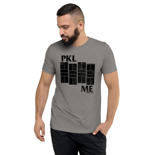 PKLme Unisex Triblend Pickleball Shirt - Funny - Black Flag
